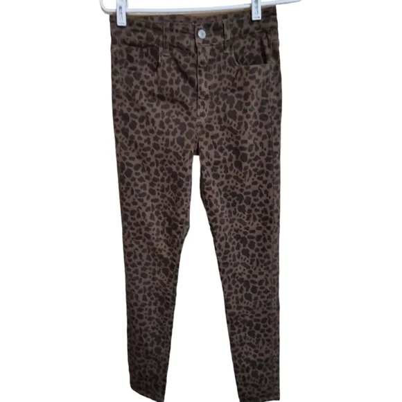 American Eagle Leopard Print Super Hi Rise Jeggings Size 6 - Picture 7 of 8